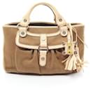 Bolso de mano de lona Celine Boogie con bolsillo frontal - Céline