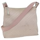 Christian Dior Trotter Canvas Shoulder Bag Pink Auth Ep4417