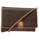 Celine Shoulder Bag Pvc Leather Brown Auth 77814 - Céline