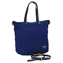 Prada Tote Bag Nylon 2Way Blue Auth 79151