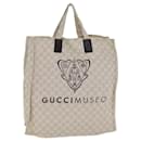 Borsa tote in tela Gucci Gg Museo Beige 283411 Auth 78525