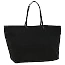 Fendi Zucchino Canvas Tote Bag aus schwarzem Nylon Auth Ki3375