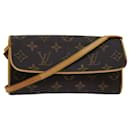 Louis Vuitton Monogram Pochette Twin PM Schultertasche M51854 Lv Auth 79810