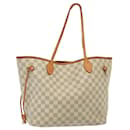 Bolsa tote Neverfull Mm Damier Azur Louis Vuitton N41605 Auth Lv 79374