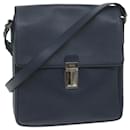 Bolsa de Ombro Prada em Couro Safiano Azul Marinho Auth Ep3022