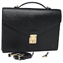 LOUIS VUITTON Epi Porte Documents Bandouliere Black M54462 LV Auth 84523 - Louis Vuitton