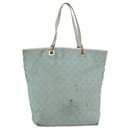 Sac fourre-tout GG Canvas Gucci bleu clair blanc or 002 1098 Auth 84563