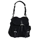 PRADA Backpack Nylon Black Silver Auth 85289 - Prada