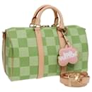 LOUIS VUITTON Damier Golf Keepall Bandouliere 35 Bolsa Verde N40671 LV Auth 82933S - Louis Vuitton