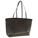 Sac fourre-tout en toile Zucca FENDI marron noir Auth 83688 - Fendi