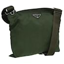 PRADA Shoulder Bag Nylon Khaki Auth 85133 - Prada