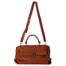 Salvatore Ferragamo Sofia Hand Bag in Brown Leather