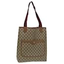 GUCCI GG Supreme Web Sherry Line Tote Bag PVC Beige Red 39 02 003 Auth th5169 - Gucci