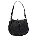 Chloe Shoulder Bag Leather Black Auth fm3654 - Chloé