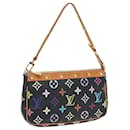 LOUIS VUITTON Multicolor Pochette Accessoires 2way Black M92648 LV Auth ep5030 - Louis Vuitton