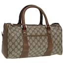 Sac Boston GUCCI GG Supreme Web Sherry Line PVC Beige Rouge 39 02 072 Auth 85055 - Gucci