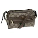 GUCCI GG Supreme Web Sherry Line Sac à bandoulière PVC Beige Rouge 517350 Auth 69284 - Gucci