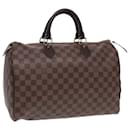 LOUIS VUITTON Damier Ebene Speedy 35 Hand Bag N41363 LV Auth 84486 - Louis Vuitton