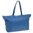 BOTTEGA VENETA INTRECCIATO Tote Bag Leather Blue Auth 85400 - Autre Marque