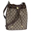 GUCCI GG Supreme Web Sherry Line Shoulder Bag PVC Beige 164 02 034 Auth ar12279 - Gucci