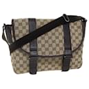 Bolsa de Ombro em Lona GG Gucci Bege 145859 Auth ki4545