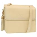 VALENTINO Shoulder Bag Leather Cream Auth ar11717 - Valentino