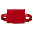 Red Louis Vuitton Epi Tilsitt Belt Bag