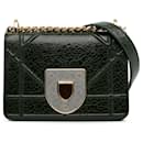 Green Dior Ceramic Effect Deerskin Diorama Club Crossbody Bag