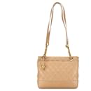 Brown Chanel Quilted Lambskin Shoulder Bag