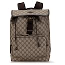 Brown Gucci GG Supreme Backpack