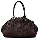 Brown Gucci Guccissima Sukey Satchel