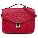 Borsa Pochette Metis in Monogram Empreinte Louis Vuitton rossa