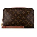 Bolso Clutch Orsay Monograma Louis Vuitton marrón