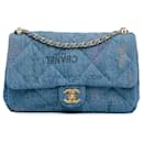 Blue Chanel Medium Denim Mood Flap Crossbody Bag