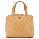 Brown Chanel CC Wild Stitch Handbag