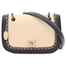 Brown Chanel CC Lambskin and Caviar Chain Around Crossbody Bag