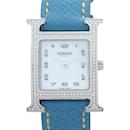 Relógio H Hermes com bezel de diamante - Hermès