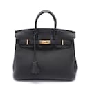 Hermes Birkin 25 Handbag in Black Togo Leather - Hermès