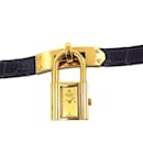 Hermes Kelly Watch Ladies' Gold Quartz Padlock - Hermès