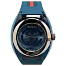 Gucci SYNC Blue Dial Quartz Wristwatch