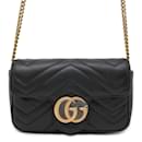 Gucci Chain Shoulder Bag GG Marmont Leather