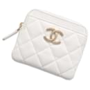 Porte-monnaie en cuir caviar Chanel