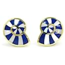 Boucles d'oreilles en or jaune Tiffany avec lapis-lazuli - Tiffany & Co