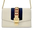 Gucci Chain Shoulder Bag Sylvie Web Leather