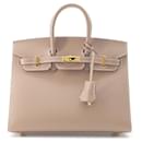 Hermes Birkin 25 Handbag in Etoupe Gray - Hermès