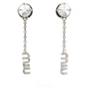 Miu Miu Silver Drop Earrings