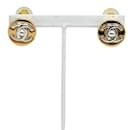 Chanel Coco Mark Round Turnlock Earrings