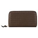 Bottega Veneta Intrecciato Round Long Wallet