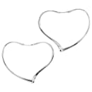 Tiffany & Co. Open Heart Large Hoop Earrings