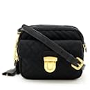 Prada Quilted Nylon Leather Shoulder Bag